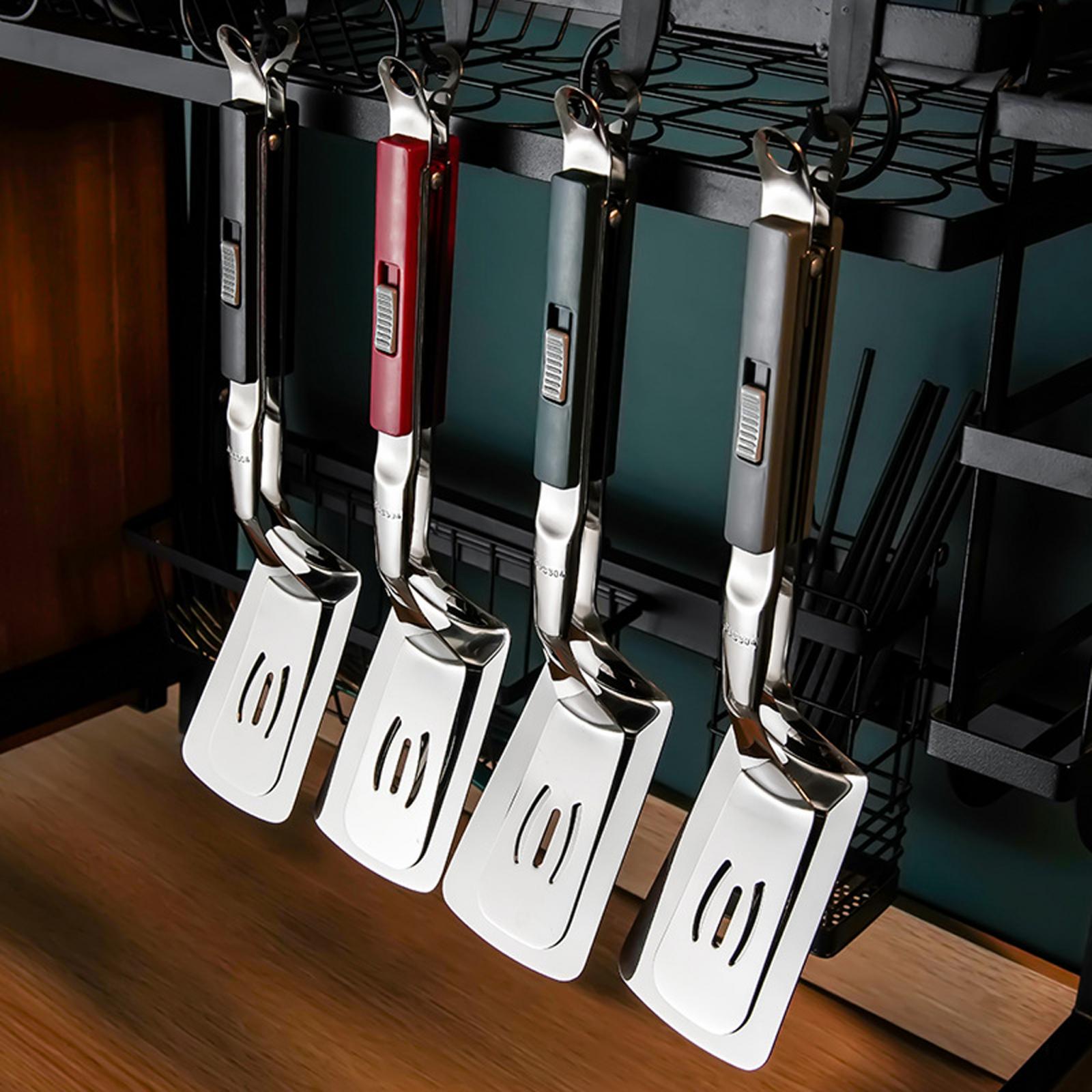 Okonomiyaki Spatula - Edelstahls patel zange Fischs patel geschlitzte